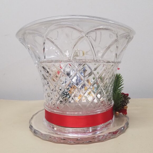 Thomas Kinkade "Let it Snow" Crystal Top Hat - Picture 7 of 13